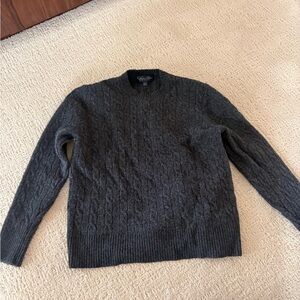 Brooks Brothers Charcoal Crewneck Sweater